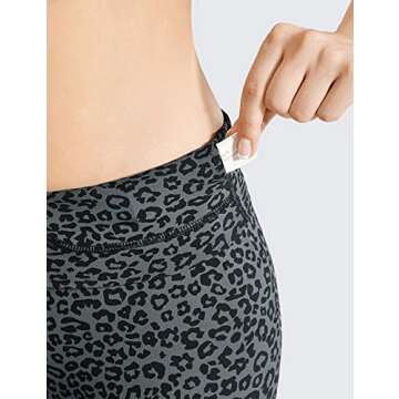 CRZ YOGA Women's Naked Feeling I Workout Leggings 28 Inches - High Waisted Full-Length Yoga Pants Leopard Printed 1 Small