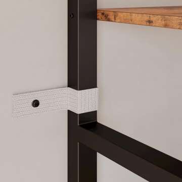 IRONCK Bookshelves 6 Tiers Triple Wide Industrial Bookshelf, Large Etagere Bookshelf Open Display Shelves with Metal Frame for Living Room Bedroom Home Office