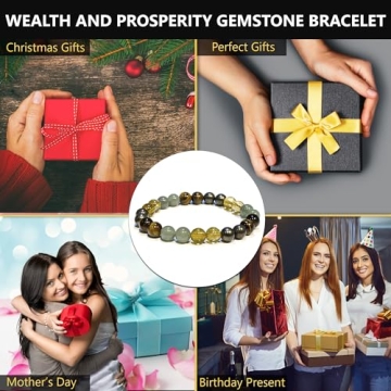 Wealth Prosperity Success Crystal Bracelet Set