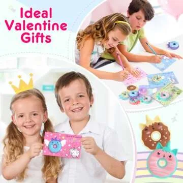 KIZZYEA 30 Pack Valentine’s Day Cards with Erasers
