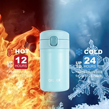 Diller Travel Coffee Mug - Mini Insulated Leak Proof Tumbler