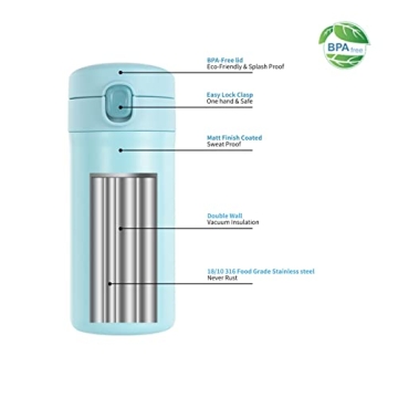 Diller Travel Coffee Mug - Mini Insulated Leak Proof Tumbler