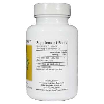 Supreme Nutrition Tulsi Supreme – Holy Basil Capsules - 90 Vegetarian Capsules