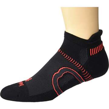 Balega Hidden Contour Black/Fog MD - Perfect Fit Comfort Socks