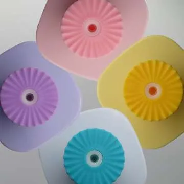 Vastsoon Contact Lens Case with Cleaner Washer, Travel Size Cute Colored Contact Lenses Applicator Removal Tool Kit with Mirror Solution Bottle for Daily Outdoor (Pink)