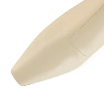 Zamikoo Beige Boots for Women Square Pointed Toe Stretch Kitten Low Heel Short Booties Leather Ankle Boots Side Zipper 2.5 Inches US Size 7.5