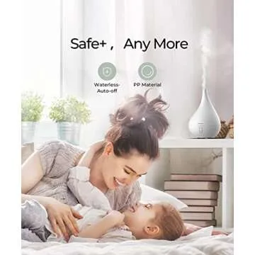 Aromacare, Aromatherapy Aroma Diffuser for Essential Oils, Cool Mist Humidifier for Home Bedroom, One Fill for 10Hours with Night Light 2 Mist Mode Waterless Auto-Off