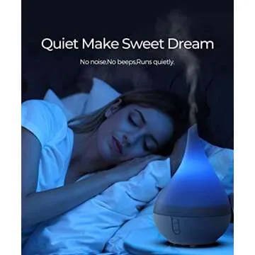 Aromacare, Aromatherapy Aroma Diffuser for Essential Oils, Cool Mist Humidifier for Home Bedroom, One Fill for 10Hours with Night Light 2 Mist Mode Waterless Auto-Off