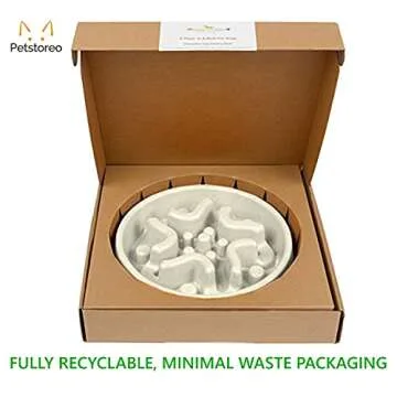 Eco-Friendly Bamboo Slow Feeder Bowl for Healthy Eating