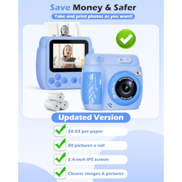 Kids Instant Print Camera - Perfect Creative Gift for Kids