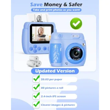 Kids Instant Print Camera - Perfect Creative Gift for Kids