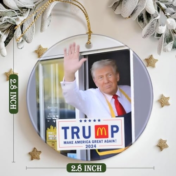 Trump McDonald Ornament for Christmas 2024