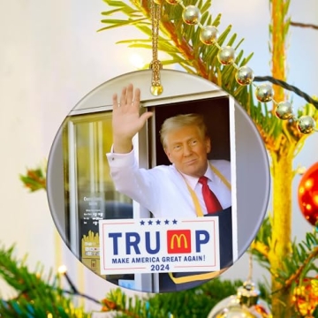 Trump McDonald Ornament for Christmas 2024
