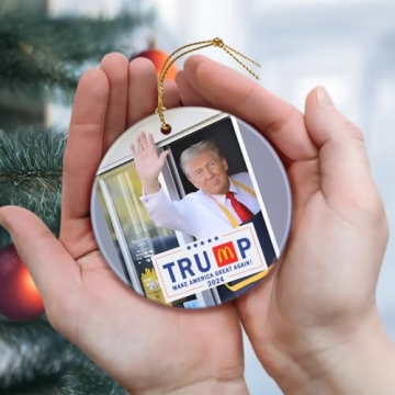 Trump McDonald Ornament for Christmas 2024