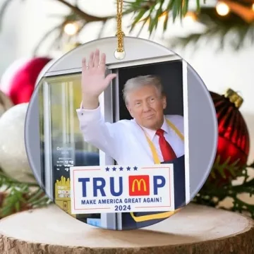 Trump McDonald Ornament for Christmas 2024