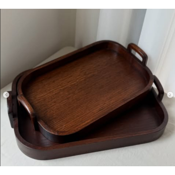 ست پذیرایی قوری پیرکس شعله‌مستقیم ۱۰۰۰ میل با قندون چوب گردو، لیوان و سینی بیضی