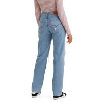 Stylish Levi's Women's 94 Baggy Pants in Darkest Spruce