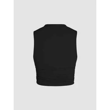 CIDER Matching Set: Trendy Ruched Tank & Trousers