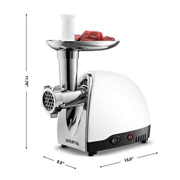 Gourmia Electric Meat Grinder 500 1000 Watt Power
