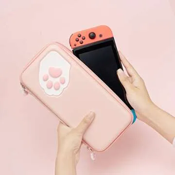 GeekShare Cute Cat Paw Case for Nintendo Switch/Switch OLED