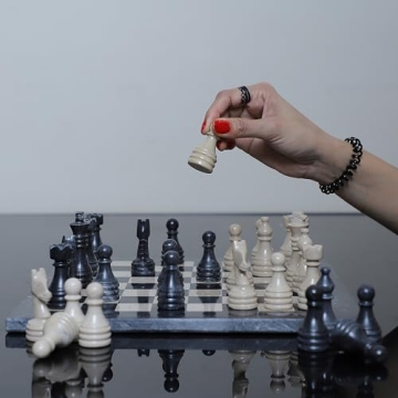 Luxury 15 Inch Marble Chess Set for Adults