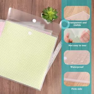 Caydo 40 Piece Scrapbook Paper Organizer - Versatile & Durable