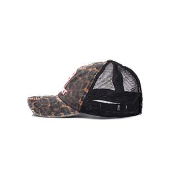 ARIAT Women's Leopard Ponytail Cap for Stylish Comfort