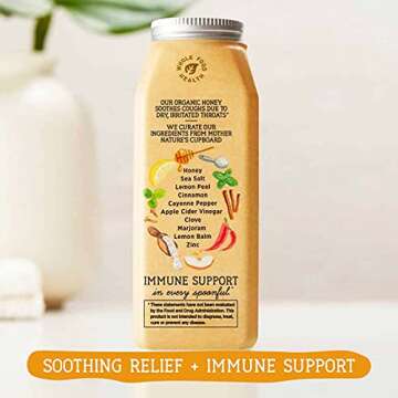 Maty's Organic Children's Cough Syrup, Made with Organic Honey, Lemon & Cinnamon - 6 fl oz.