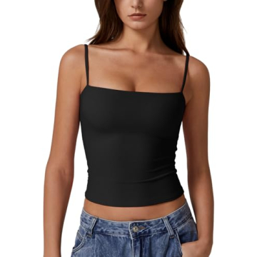 Stylish Double Lined Tank Top with Adjustable Straps