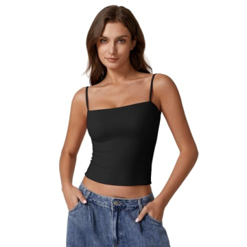 Stylish Double Lined Tank Top with Adjustable Straps