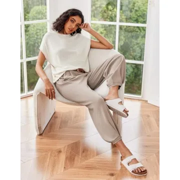 Ekouaer Women's Lounge Set Comfortable & Chic Pajama