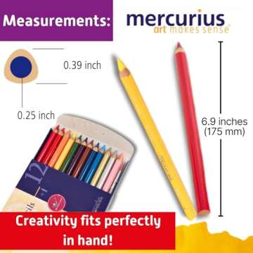 Mercurius AMS Watercolor Pencils 12 pack