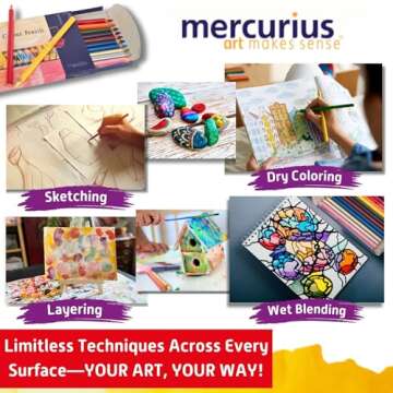 Mercurius AMS Watercolor Pencils 12 pack