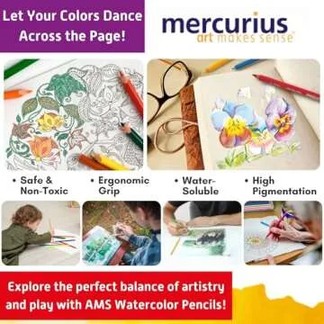 Mercurius AMS Watercolor Pencils 12 pack