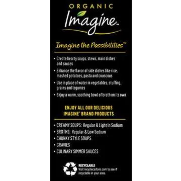 Imagine Organic No-Chicken Broth, 32 Fl Oz (6 Pack) (Packaging May Vary)