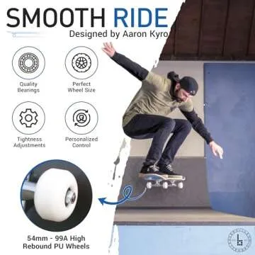 Complete Pro Skateboard by Braille - All Ages Ready