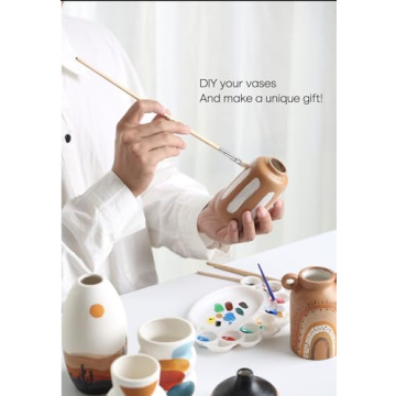 Elegant White Ceramic Vases Set for Home Decor