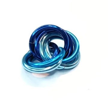 Möbii Fidget Ball (MultiColor): Quiet Mobius ADHD Anxiety Stim Stress Relief Toy Tool for Home Trav...