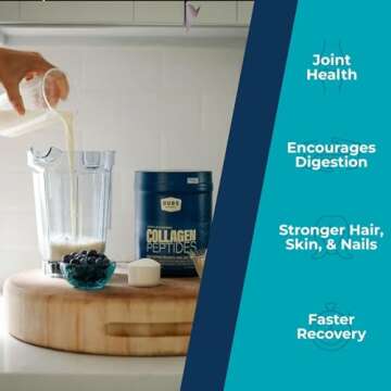 BUBS Naturals Collagen Peptides Powder, Collagen for Women & Men, Hydrolyzed Peptides, Unflavored Pa...