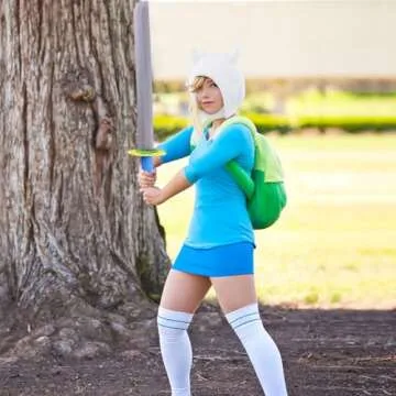 DAZCOS Green Backpack Anime Character Cartoon Plush Unisex Cosplay Costume Accessories Bag for St Patrick's Day Everday Use (Green)