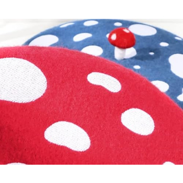 Wool Mushroom Beret Hat for Women and Girls - Stylish Gift