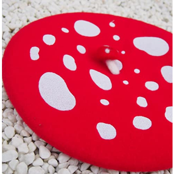 Wool Mushroom Beret Hat for Women and Girls - Stylish Gift