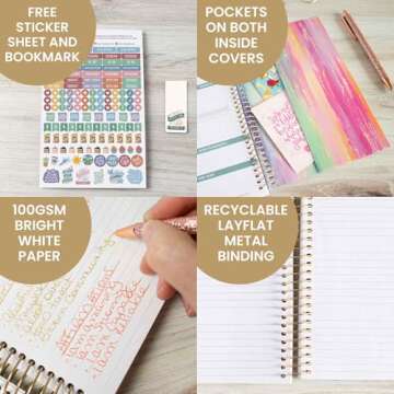 bloom daily planners 2025 Calendar Year Day Planner (January 2025 - December 2025) - 5.5” x 8.25” - Weekly/Monthly Agenda Organizer Book with Stickers & Bookmark - Creating A Life I Love