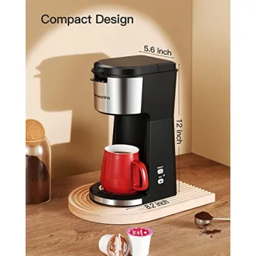 Famiworths Single Serve Coffee Maker Bold Brew K-Cup Ground