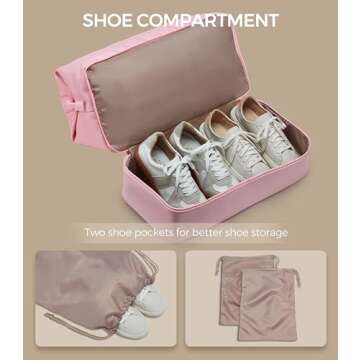 Uselike Women’s Weekender Bag - Stylish Travel Duffel with Compartments