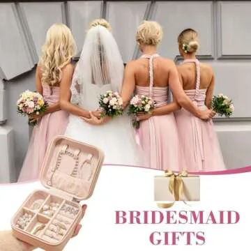 17Dec Small Travel Jewelry Case Organizer,Mini Travel Essentials for Women,Bridesmaid Gifts Birthday Gifts for Women,Small Jewelry Box for Girls 8-12