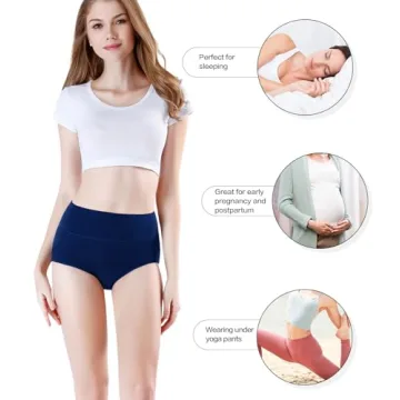 4-Pack Wirarpa Cotton Postpartum Underwear for Women