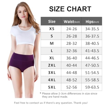 4-Pack Wirarpa Cotton Postpartum Underwear for Women