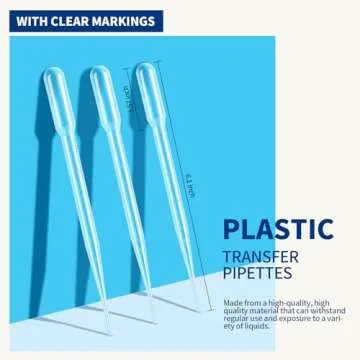 Teenitor 150PCS 3ML Plastic Transfer Pipettes - Perfect for Arts, Science & Beauty