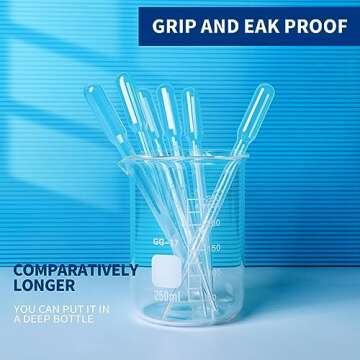 Teenitor 150PCS 3ML Plastic Transfer Pipettes Eye Dropper, Disposable Essential Oils Pipettes Dropper Makeup Tool Science and Lab